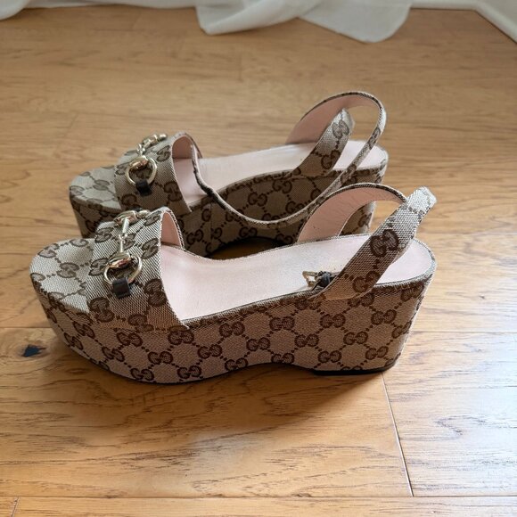 Gucci Womens Horsebit Platform Sandal (size 37) - Picture 5 of 5